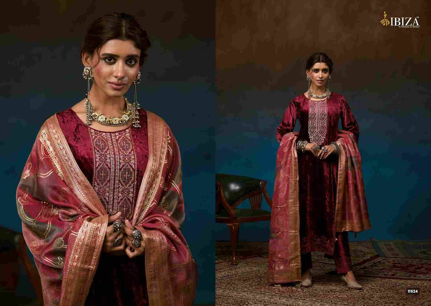 Serra By Ibiza 11521 To 11524 Series Beautiful Festive Suits Colorful Stylish Fancy Casual Wear & Ethnic Wear Pure Viscose Velvet Dresses At Wholesale Price