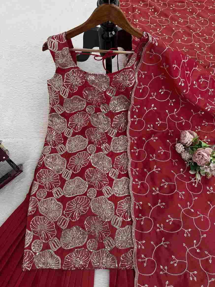 R-5927 By Fashid Wholesale Beautiful Sharara Suits Colorful Stylish Fancy Casual Wear & Ethnic Wear Simmer Silk Dresses At Wholesale Price