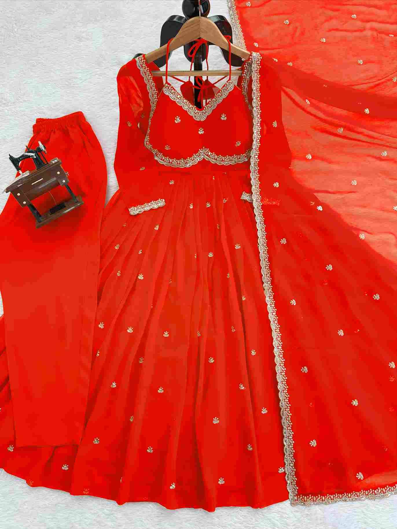 R-5924 By Fashid Wholesale 01 To 03 Series Beautiful Anarkali Suits Colorful Stylish Fancy Casual Wear & Ethnic Wear Faux Georgette Dresses At Wholesale Price