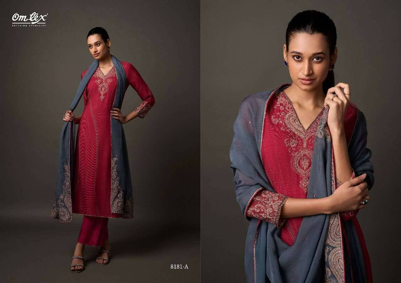 Ekisha By Om Tex 8181-A To 8181-D Series Beautiful Festive Suits Colorful Stylish Fancy Casual Wear & Ethnic Wear Khadi Silk Dresses At Wholesale Price