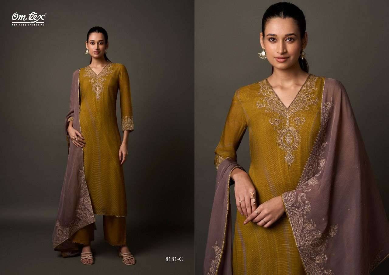 Ekisha By Om Tex 8181-A To 8181-D Series Beautiful Festive Suits Colorful Stylish Fancy Casual Wear & Ethnic Wear Khadi Silk Dresses At Wholesale Price