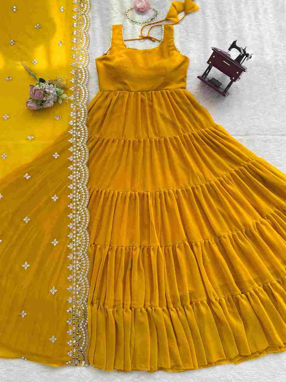 R-5925 By Fashid Wholesale Beautiful Suits Colorful Stylish Fancy Casual Wear & Ethnic Wear Faux Georgette Dresses At Wholesale Price