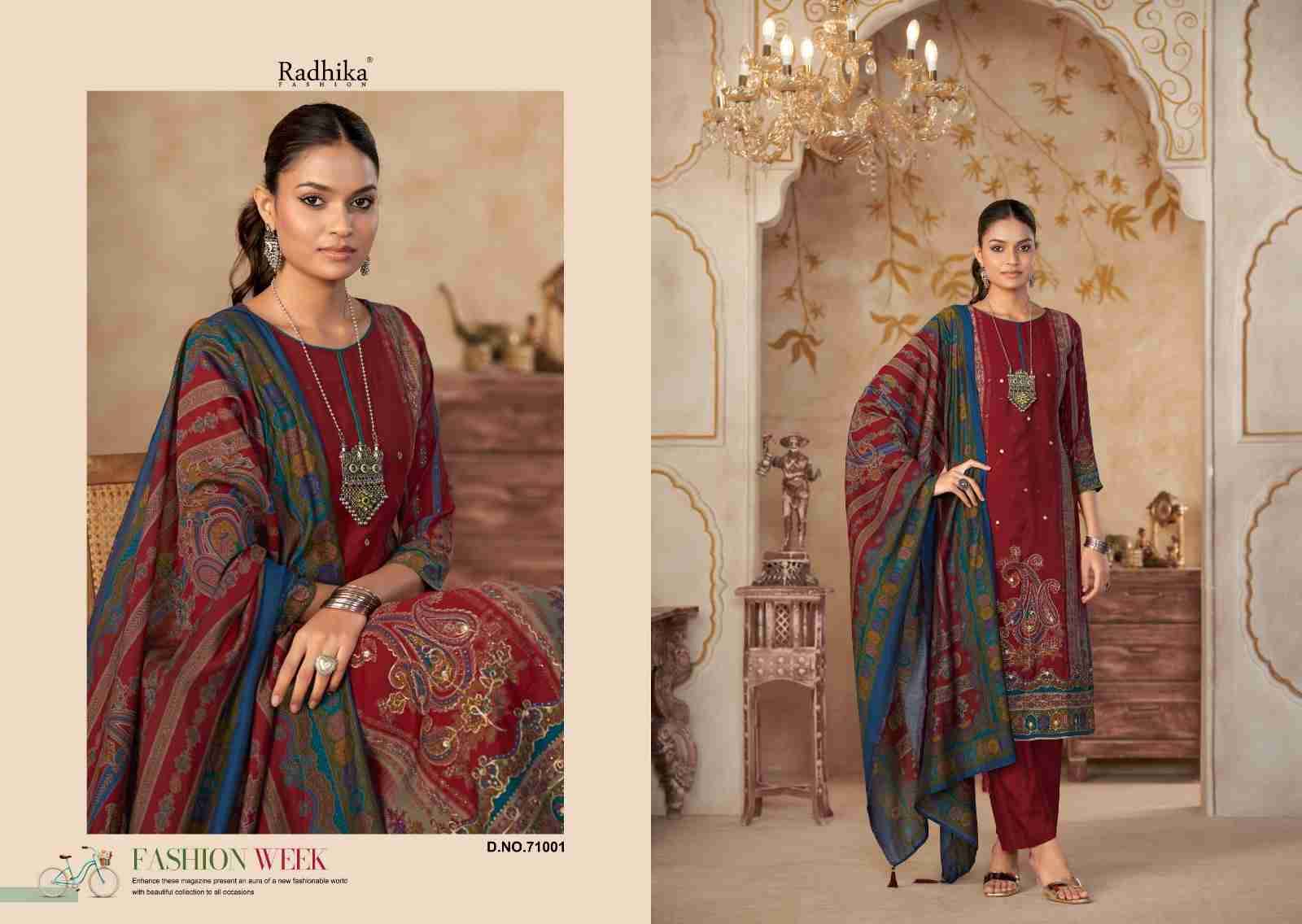 Beauty Silk Vol-5 By Azara 71001 To 71004 Series Beautiful Festive Suits Stylish Fancy Colorful Casual Wear & Ethnic Wear Muslin Print Dresses At Wholesale Price