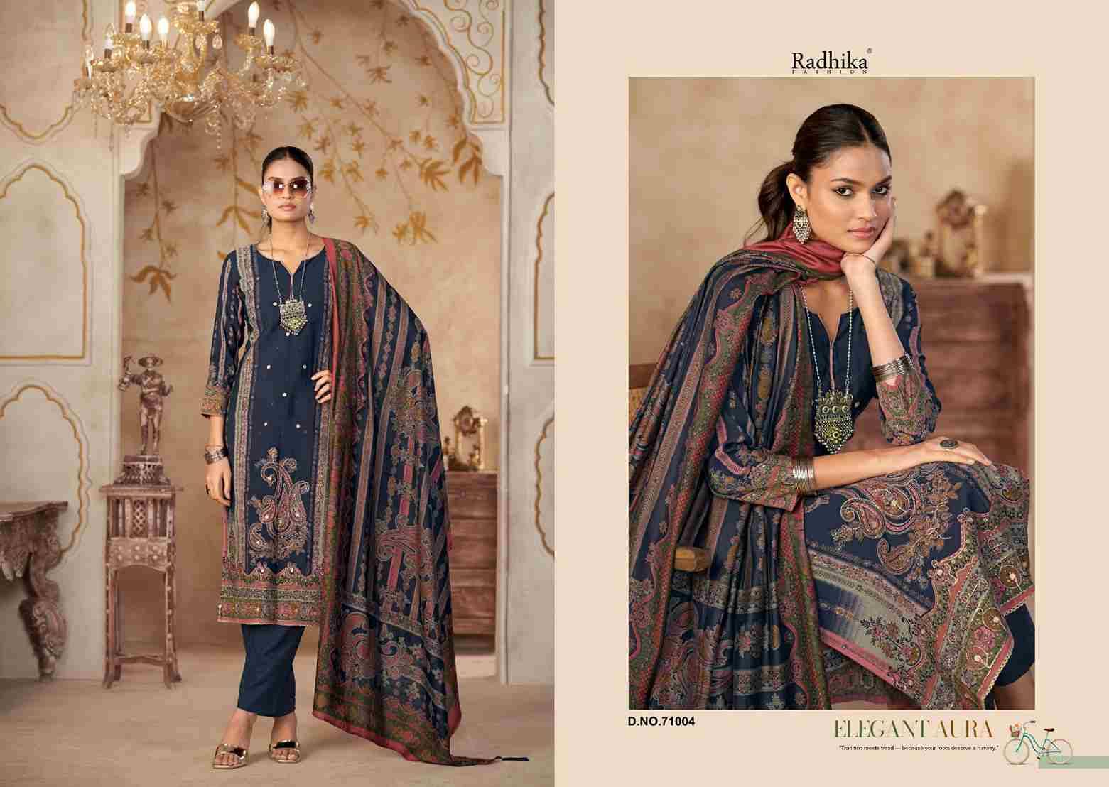 Beauty Silk Vol-5 By Azara 71001 To 71004 Series Beautiful Festive Suits Stylish Fancy Colorful Casual Wear & Ethnic Wear Muslin Print Dresses At Wholesale Price