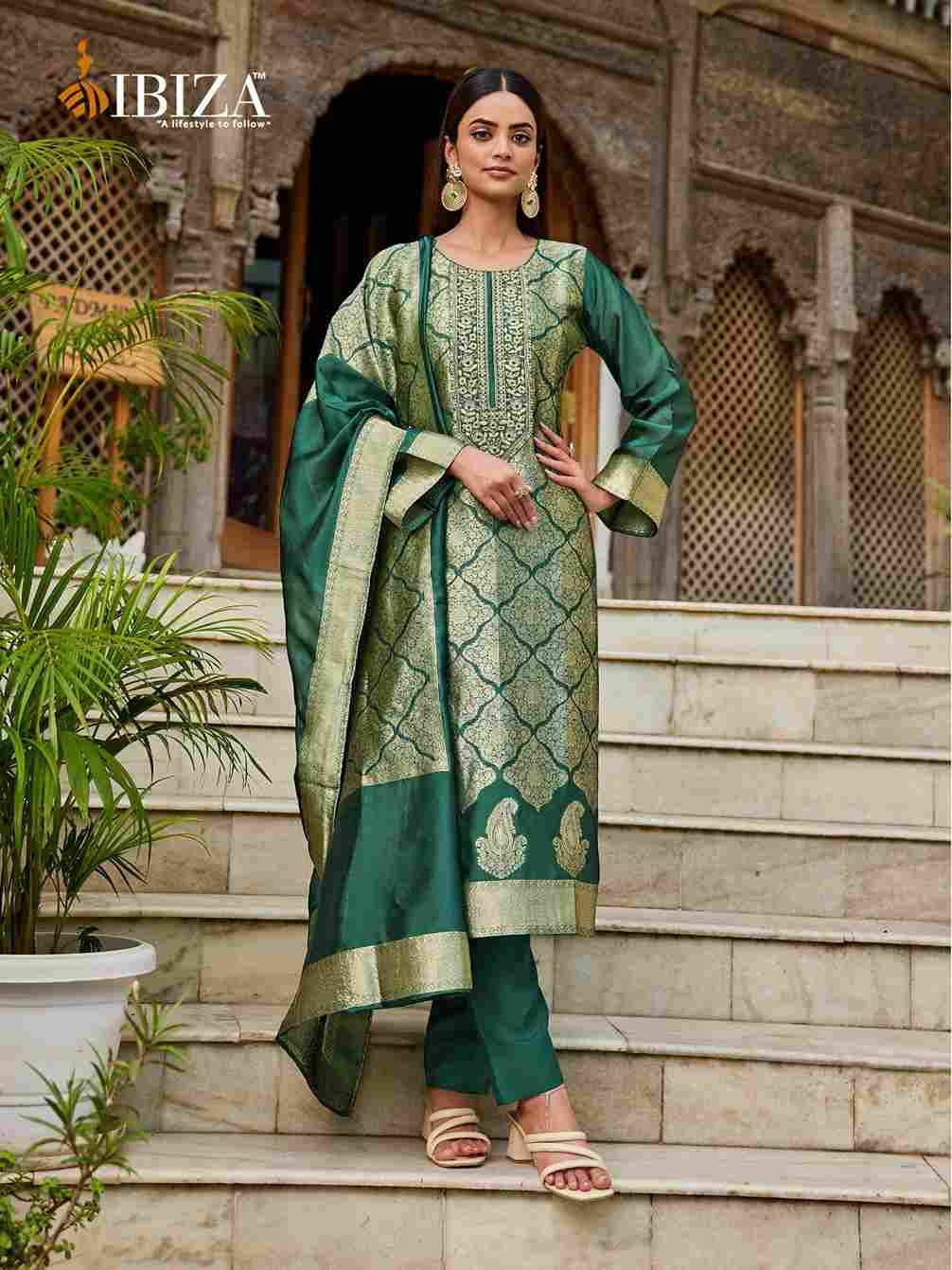 Sakhi Vol-13 By Ibiza 16018 To 16021 Series Designer Festive Suits Beautiful Fancy Stylish Colorful Party Wear & Occasional Wear Pure Silk Jacquard Dresses At Wholesale Price