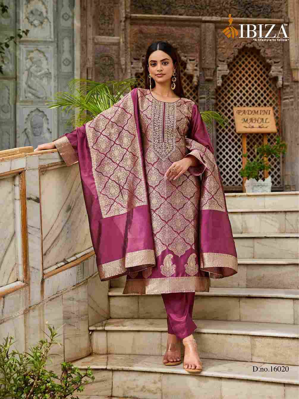 Sakhi Vol-13 By Ibiza 16018 To 16021 Series Designer Festive Suits Beautiful Fancy Stylish Colorful Party Wear & Occasional Wear Pure Silk Jacquard Dresses At Wholesale Price