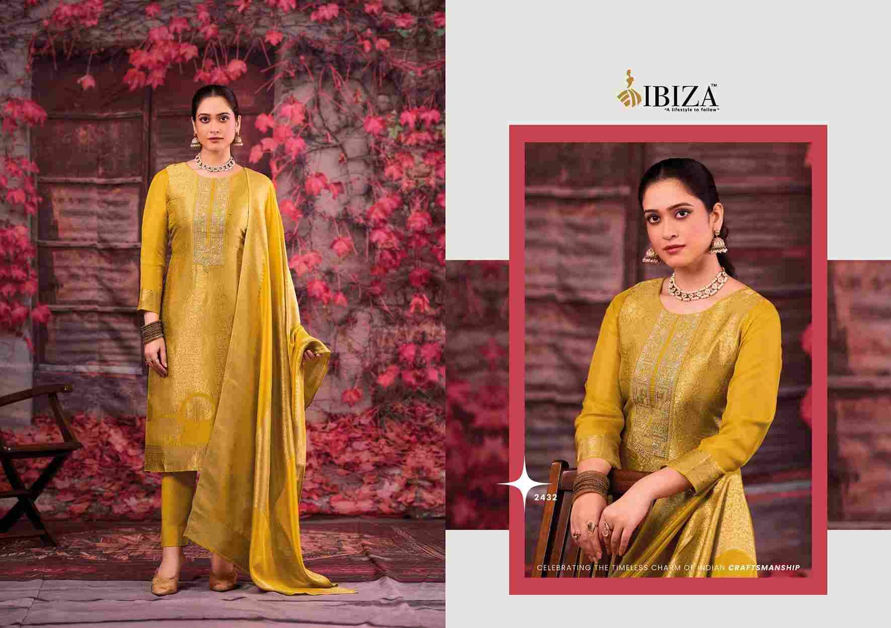 Sakhi Vol-14 By Ibiza 2431 To 2434 Series Designer Festive Suits Beautiful Fancy Stylish Colorful Party Wear & Occasional Wear Pure Silk Jacquard Dresses At Wholesale Price