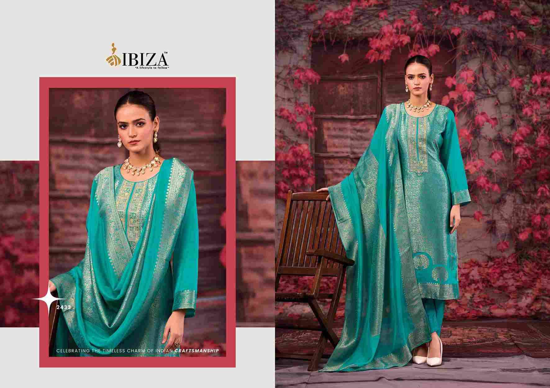 Sakhi Vol-14 By Ibiza 2431 To 2434 Series Designer Festive Suits Beautiful Fancy Stylish Colorful Party Wear & Occasional Wear Pure Silk Jacquard Dresses At Wholesale Price