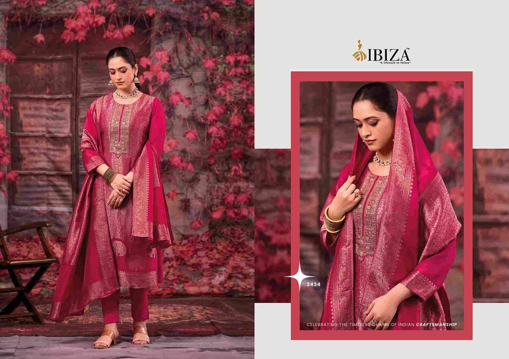 Sakhi Vol-14 By Ibiza 2431 To 2434 Series Designer Festive Suits Beautiful Fancy Stylish Colorful Party Wear & Occasional Wear Pure Silk Jacquard Dresses At Wholesale Price