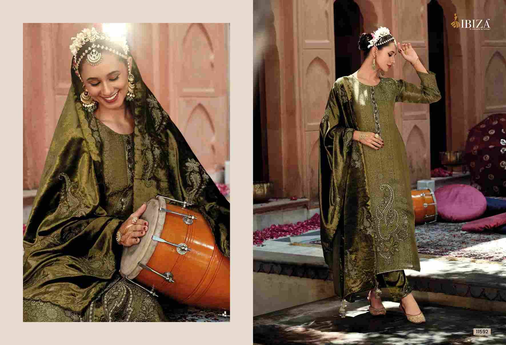 Zoella By Ibiza 11591 To 11596 Series Beautiful Festive Suits Colorful Stylish Fancy Casual Wear & Ethnic Wear Pure Banarasi Silk Dresses At Wholesale Price