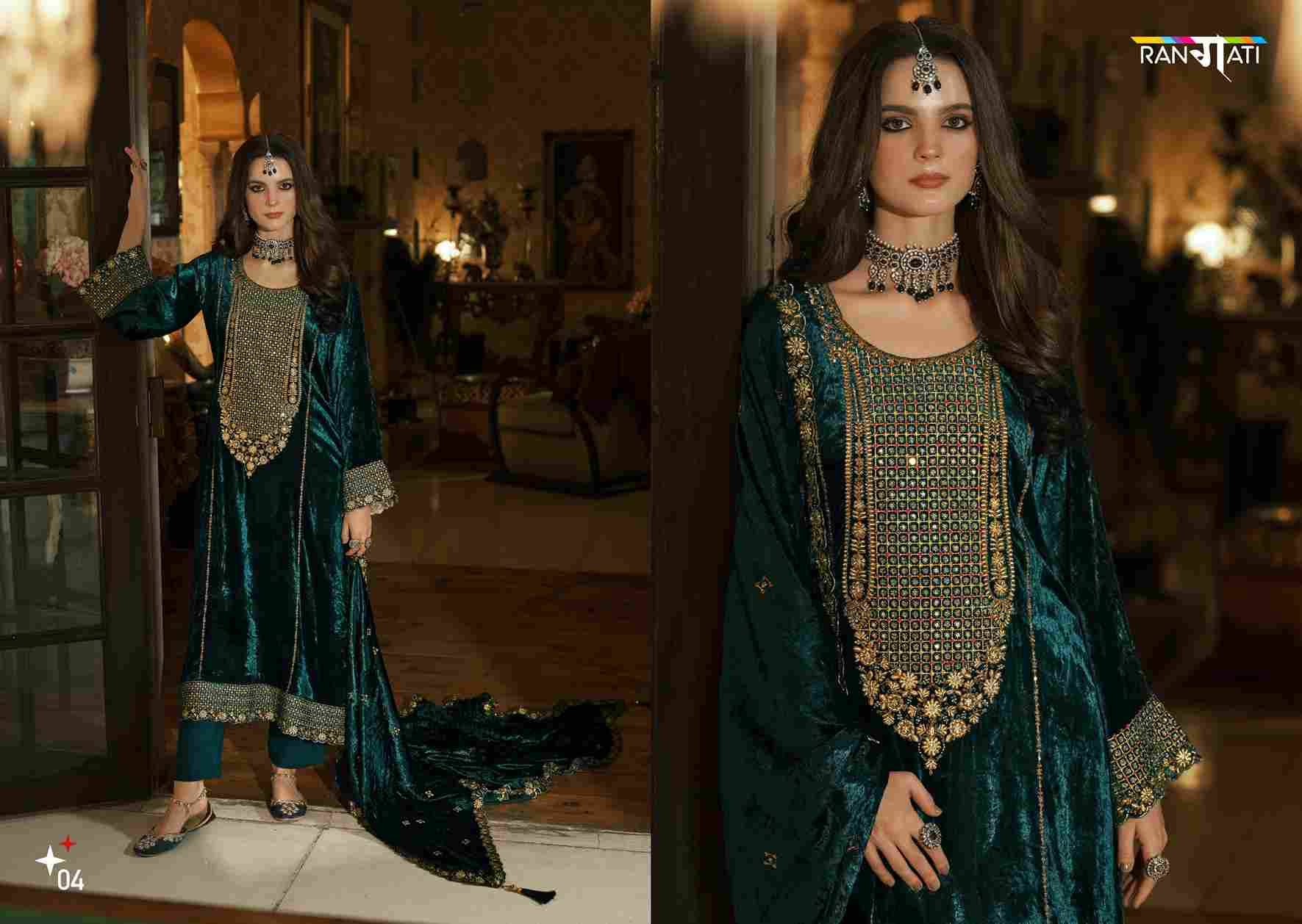 Naqsh By Rangati 01 To 04 Series Designer Festive Suits Beautiful Fancy Colorful Stylish Party Wear & Occasional Wear Silk Velvet Dresses At Wholesale Price