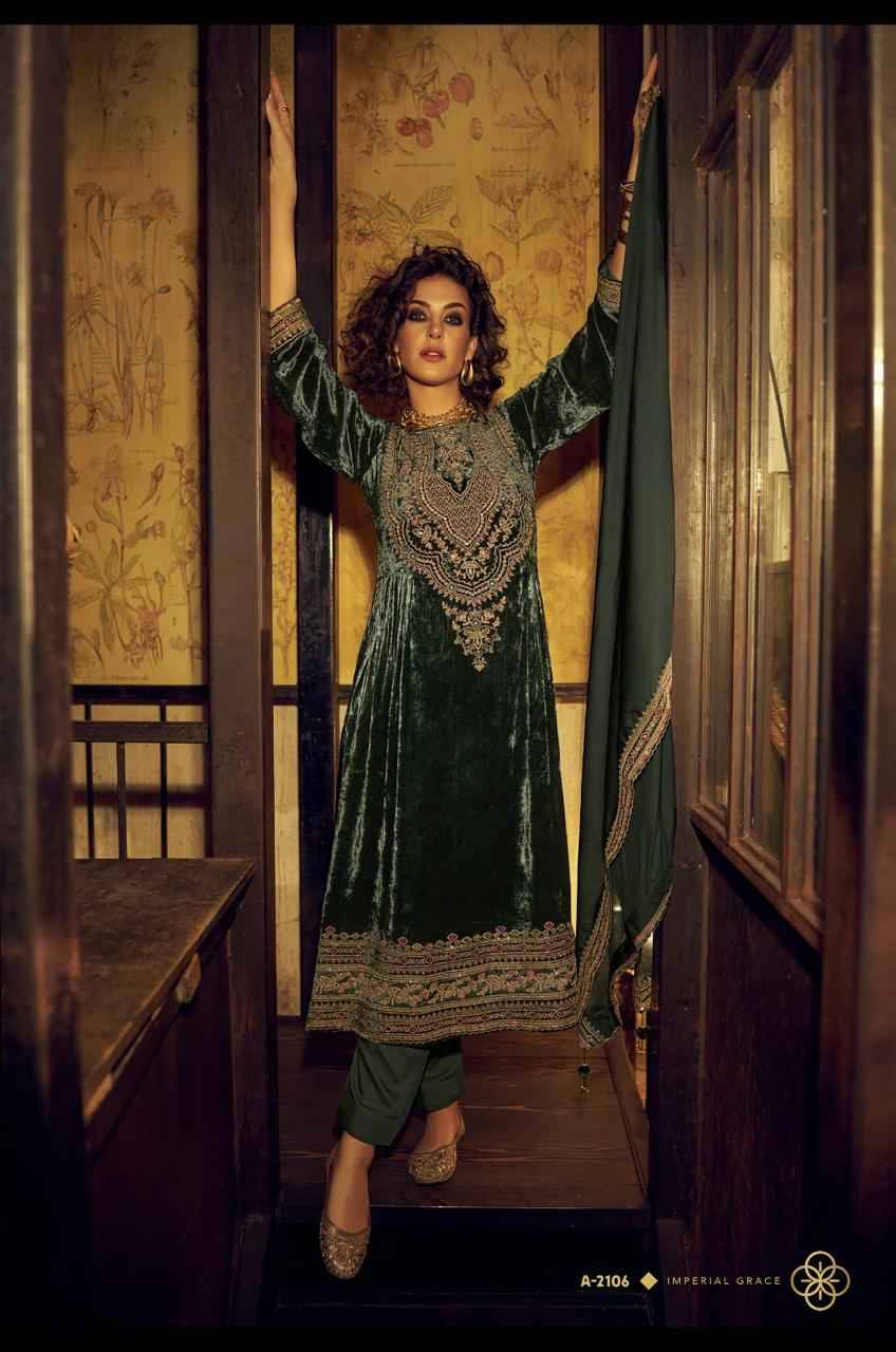 The Adams By Aiqa 2101 To 2106 Series Beautiful Festive Suits Colorful Stylish Fancy Casual Wear & Ethnic Wear Pure Viscose Velvet Dresses At Wholesale Price
