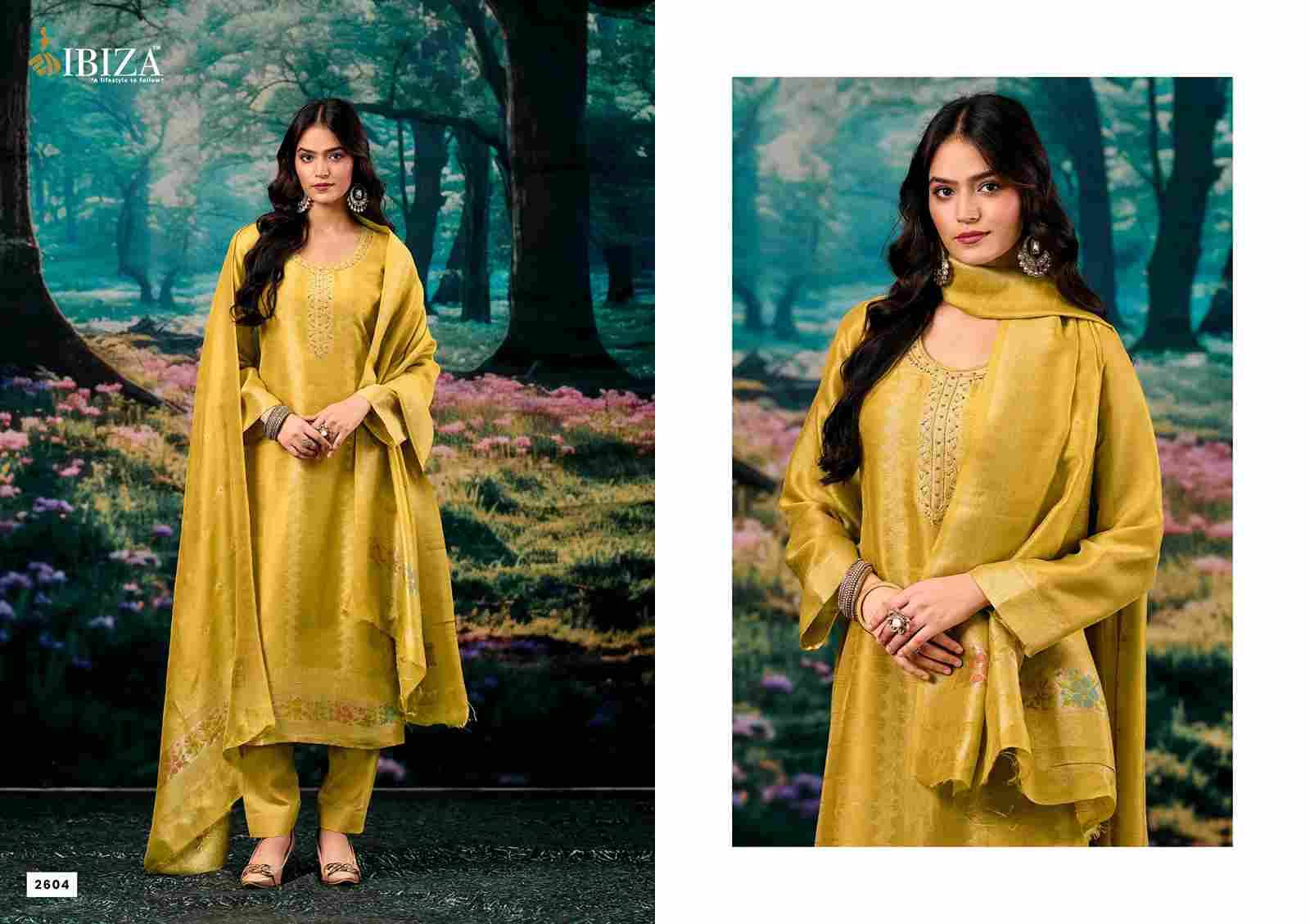 Dilaab By Ibiza 2601 To 2604 Series Beautiful Festive Suits Colorful Stylish Fancy Casual Wear & Ethnic Wear Pure Jacquard Silk Dresses At Wholesale Price