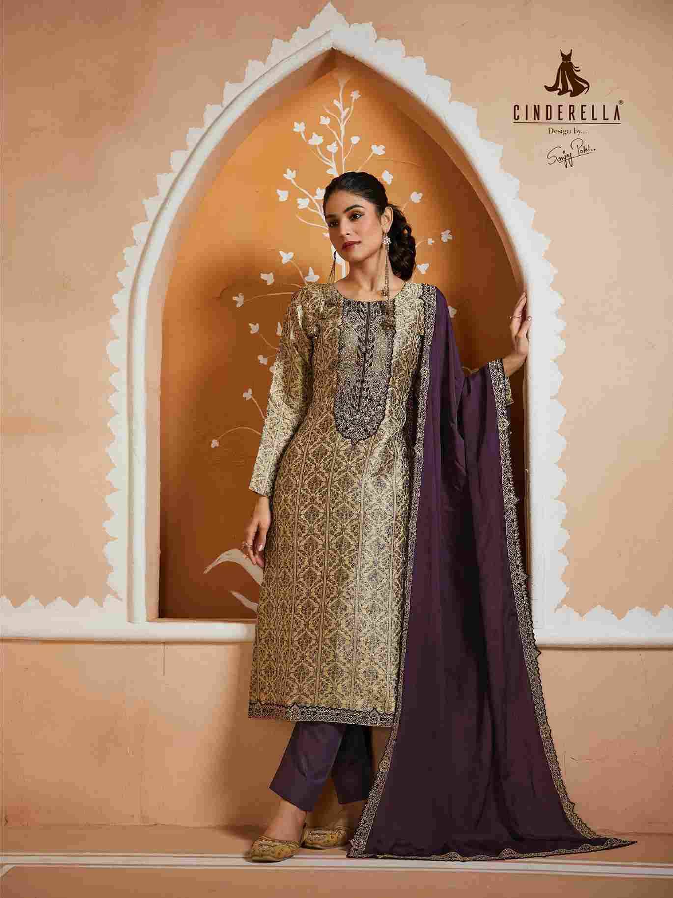 Glorious By Cinderella 15852 To 15855 Series Beautiful Stylish Festive Suits Fancy Colorful Casual Wear & Ethnic Wear & Ready To Wear Silk Jacquard Dresses At Wholesale Price