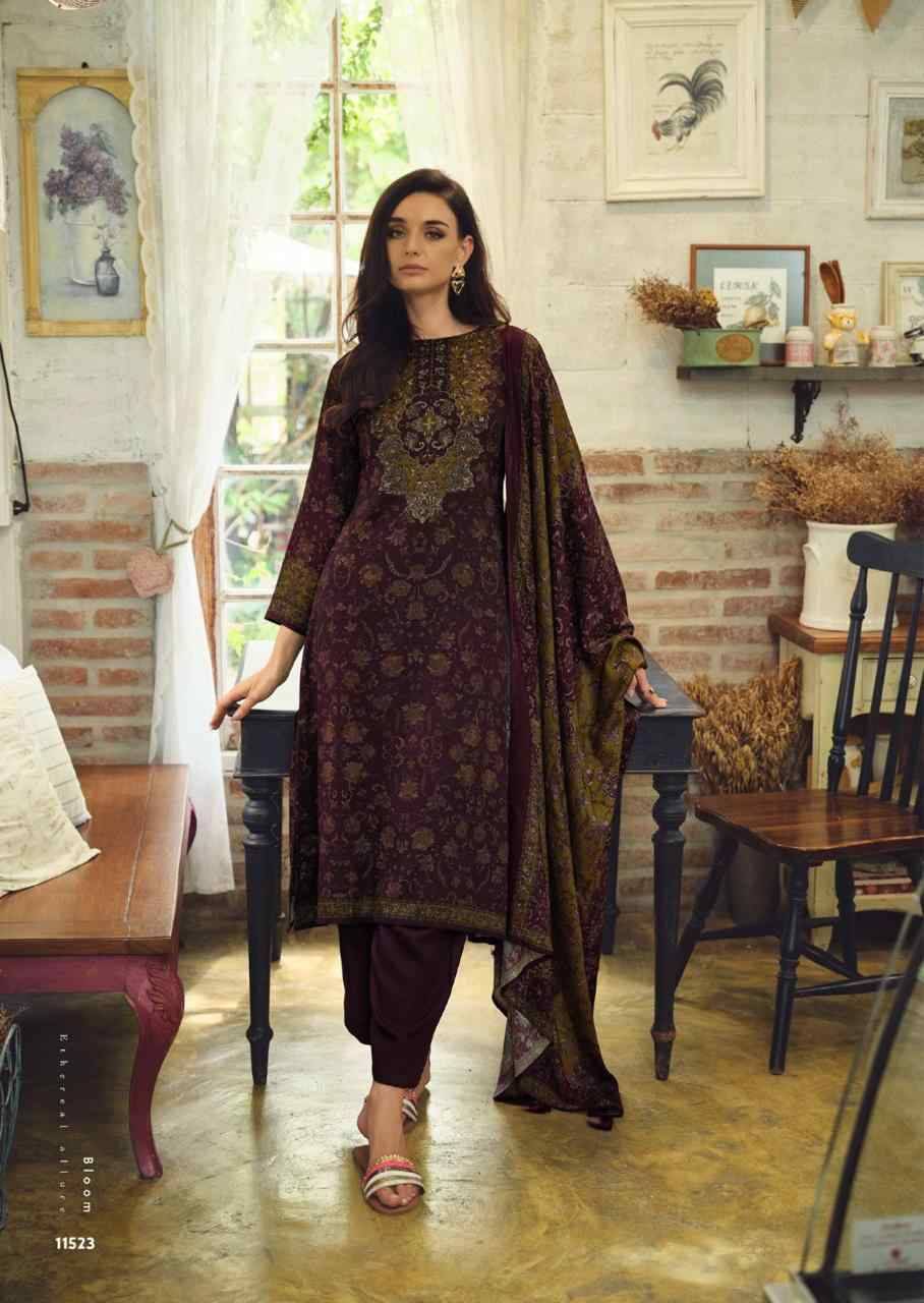 Alisa By Sadhana Fashion 11518 To 11522 Series Designer Festive Suits Beautiful Fancy Stylish Colorful Party Wear & Occasional Wear Pure Viscose Pashmina Print Dresses At Wholesale Price