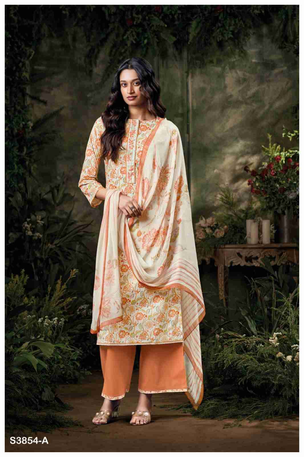 Maeilis-3854 By Ganga Fashion 3854-A To 3854-D Series Beautiful Festive Suits Colorful Stylish Fancy Casual Wear & Ethnic Wear Pure Pashmina Dresses At Wholesale Price