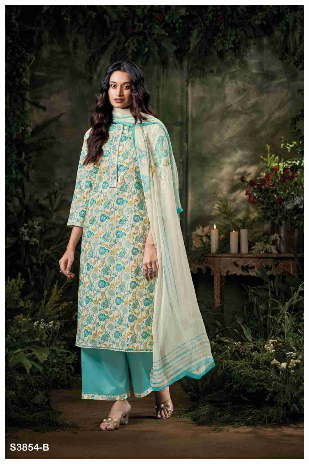 Maeilis-3854 By Ganga Fashion 3854-A To 3854-D Series Beautiful Festive Suits Colorful Stylish Fancy Casual Wear & Ethnic Wear Pure Pashmina Dresses At Wholesale Price