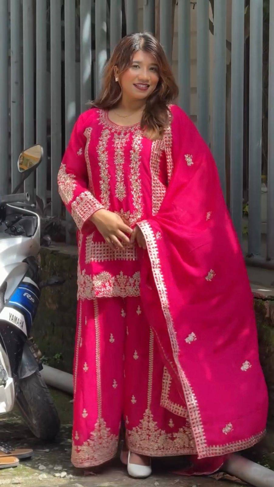 K-1533 By Fashid Wholesale 01 To 02 Series Beautiful Festive Suits Colorful Stylish Fancy Casual Wear & Ethnic Wear Faux Georgette Dresses At Wholesale Price