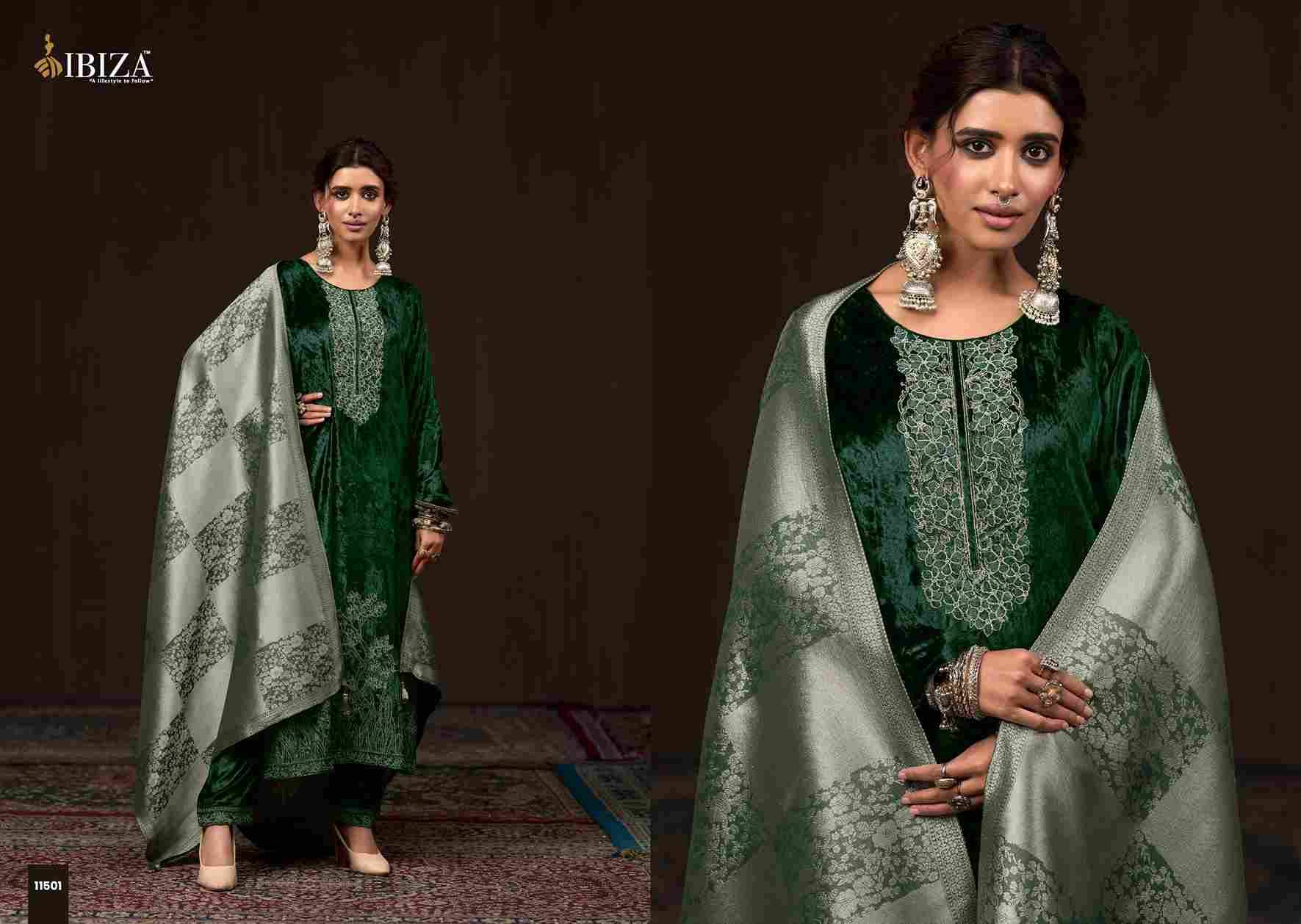 Makhmali By Ibiza 11501 To 11504 Series Beautiful Festive Suits Colorful Stylish Fancy Casual Wear & Ethnic Wear Pure Viscose Velvet Dresses At Wholesale Price
