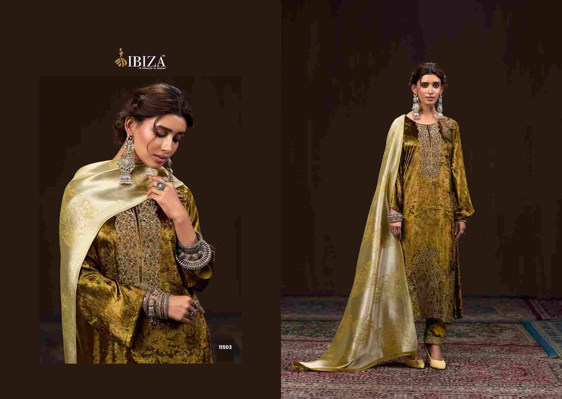 Makhmali By Ibiza 11501 To 11504 Series Beautiful Festive Suits Colorful Stylish Fancy Casual Wear & Ethnic Wear Pure Viscose Velvet Dresses At Wholesale Price