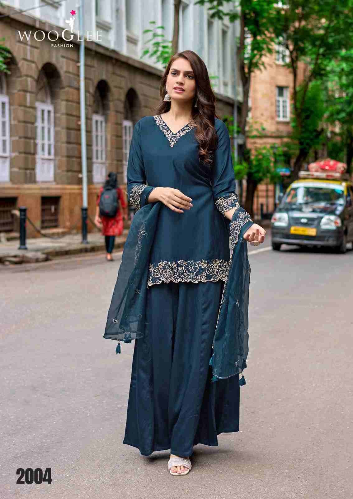 Shabnam By Wooglee 2001 To 2004 Series Designer Festive Suits Beautiful Fancy Stylish Colorful Party Wear & Occasional Wear Gajji Silk Dresses At Wholesale Price