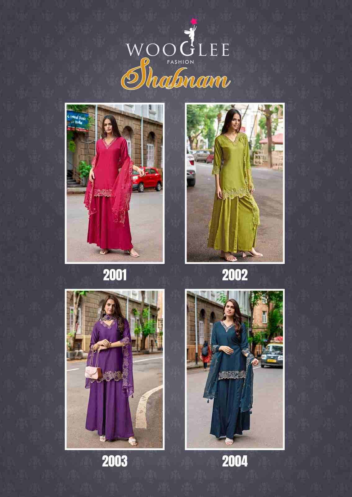 Shabnam By Wooglee 2001 To 2004 Series Designer Festive Suits Beautiful Fancy Stylish Colorful Party Wear & Occasional Wear Gajji Silk Dresses At Wholesale Price