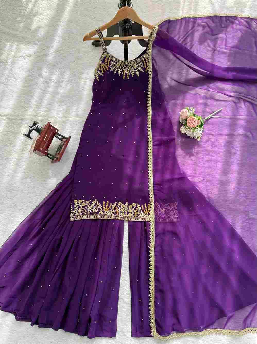 K-1531 By Fashid Wholesale 01 To 09 Series Beautiful Sharara Festive Suits Colorful Stylish Fancy Casual Wear & Ethnic Wear Faux Georgette Dresses At Wholesale Price