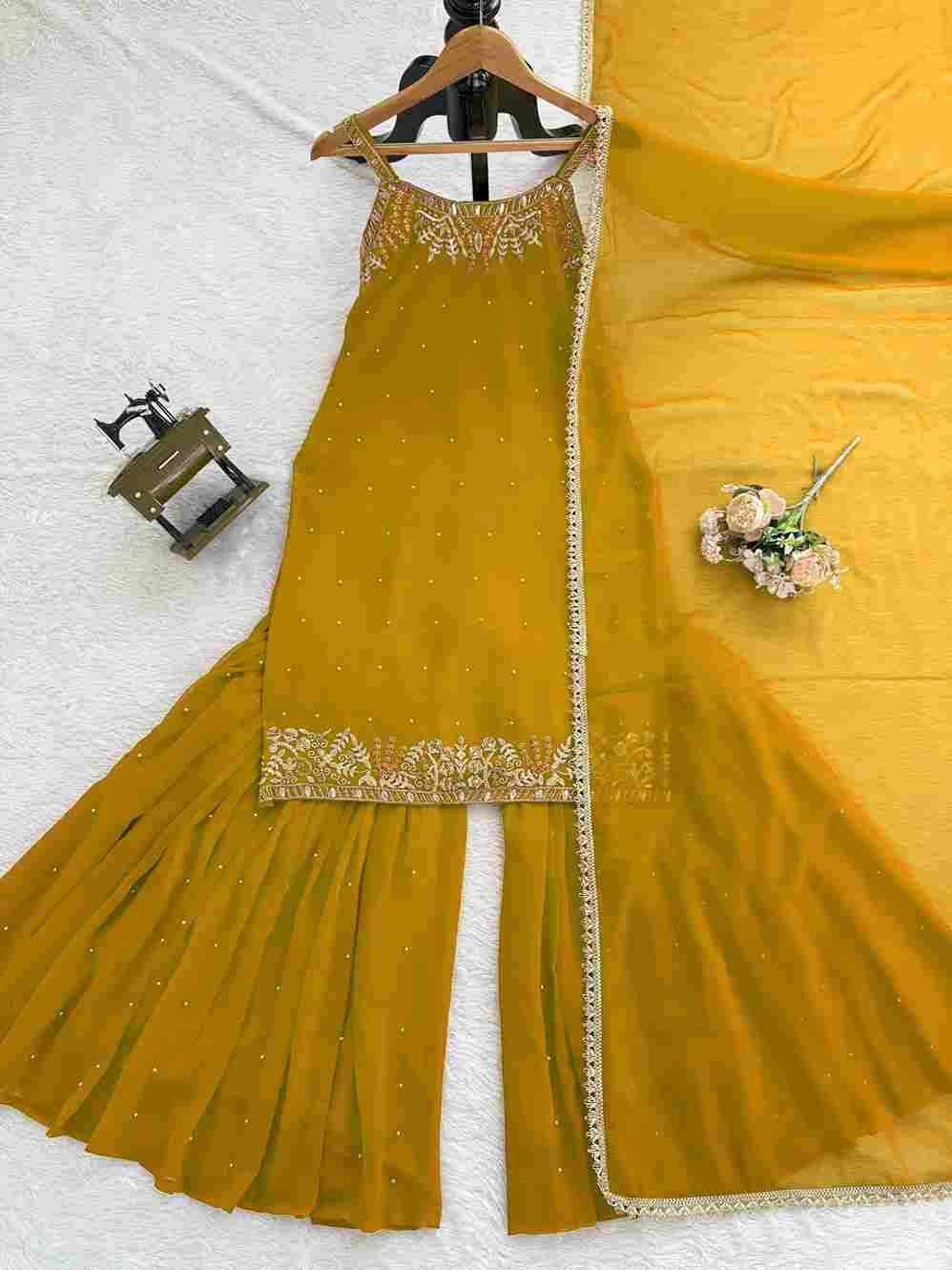 K-1531 By Fashid Wholesale 01 To 09 Series Beautiful Sharara Festive Suits Colorful Stylish Fancy Casual Wear & Ethnic Wear Faux Georgette Dresses At Wholesale Price