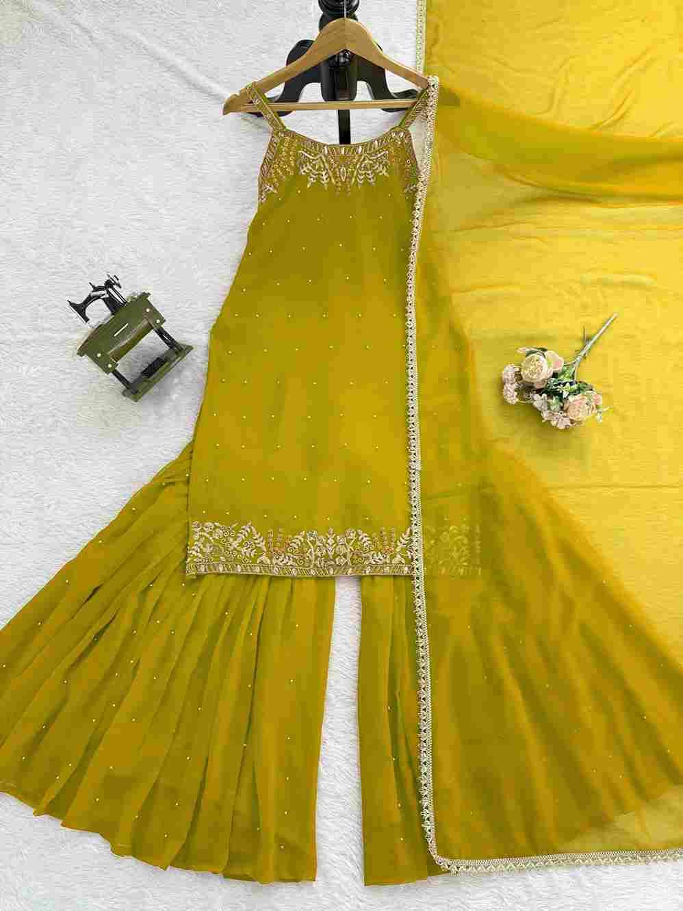 K-1531 By Fashid Wholesale 01 To 09 Series Beautiful Sharara Festive Suits Colorful Stylish Fancy Casual Wear & Ethnic Wear Faux Georgette Dresses At Wholesale Price