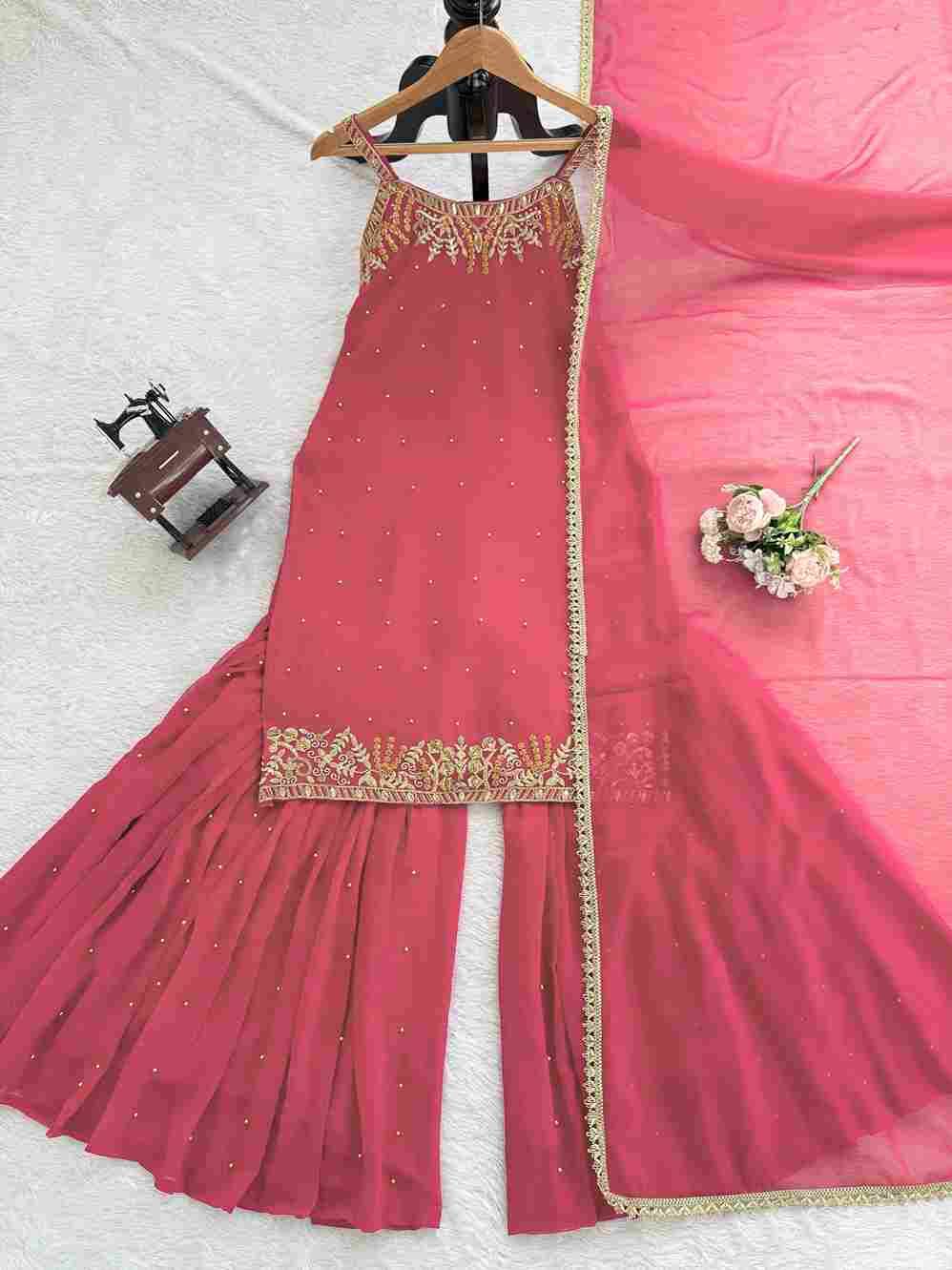 K-1531 By Fashid Wholesale 01 To 09 Series Beautiful Sharara Festive Suits Colorful Stylish Fancy Casual Wear & Ethnic Wear Faux Georgette Dresses At Wholesale Price
