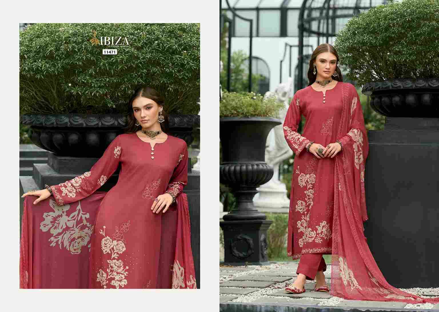 Noore By Ibiza 11471 To 11476 Series Beautiful Festive Suits Colorful Stylish Fancy Casual Wear & Ethnic Wear Pure Viscose Pashmina Dresses At Wholesale Price