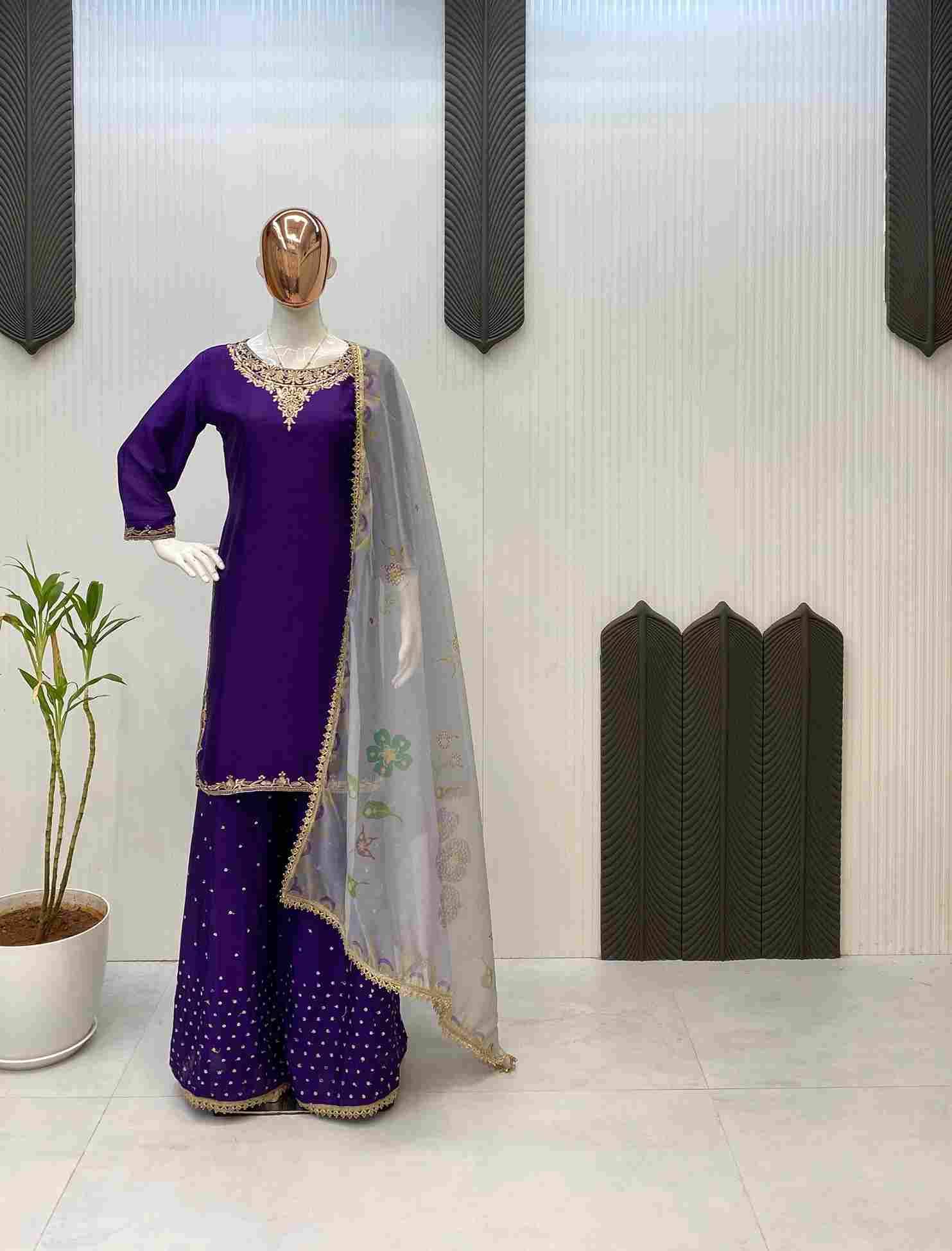 Le-2007 By Fashid Wholesale Beautiful Festive Suits Colorful Stylish Fancy Casual Wear & Ethnic Wear Chinnon Dresses At Wholesale Price
