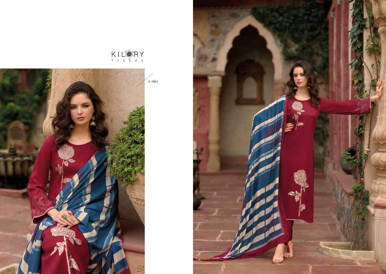 Alfaaz By Kilory 1861 To 1864 Series Beautiful Festive Suits Colorful Stylish Fancy Casual Wear & Ethnic Wear Pure Viscose Pashmina Dresses At Wholesale Price