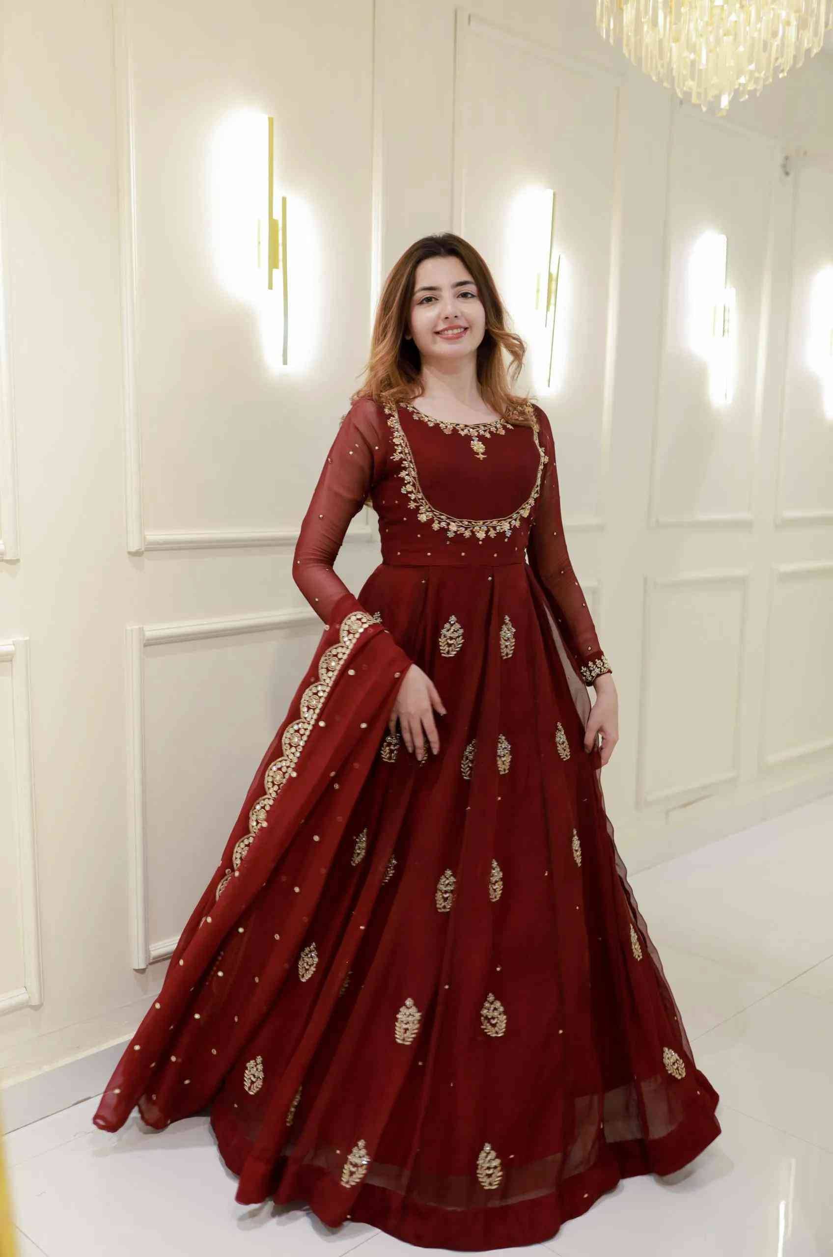 Le-2006 By Fashid Wholesale Suits Beautiful Fancy Colorful Stylish Party Wear & Occasional Wear Georgette Gown At Wholesale Price