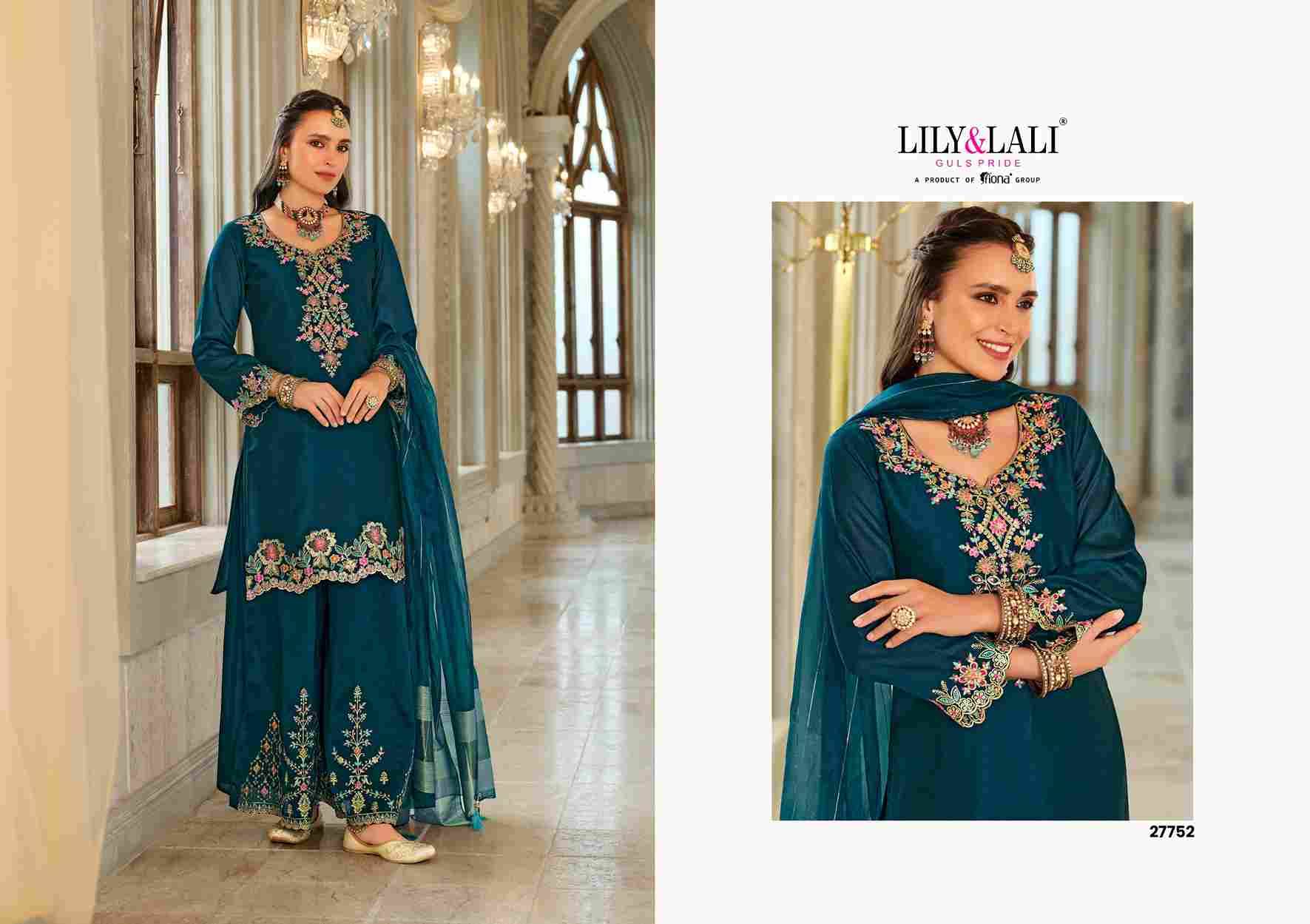 Tara By Lily And Lali 27751 To 27754 Series Beautiful Festive Suits Colorful Stylish Fancy Casual Wear & Ethnic Wear Simmer Silk Embroidery Dresses At Wholesale Price