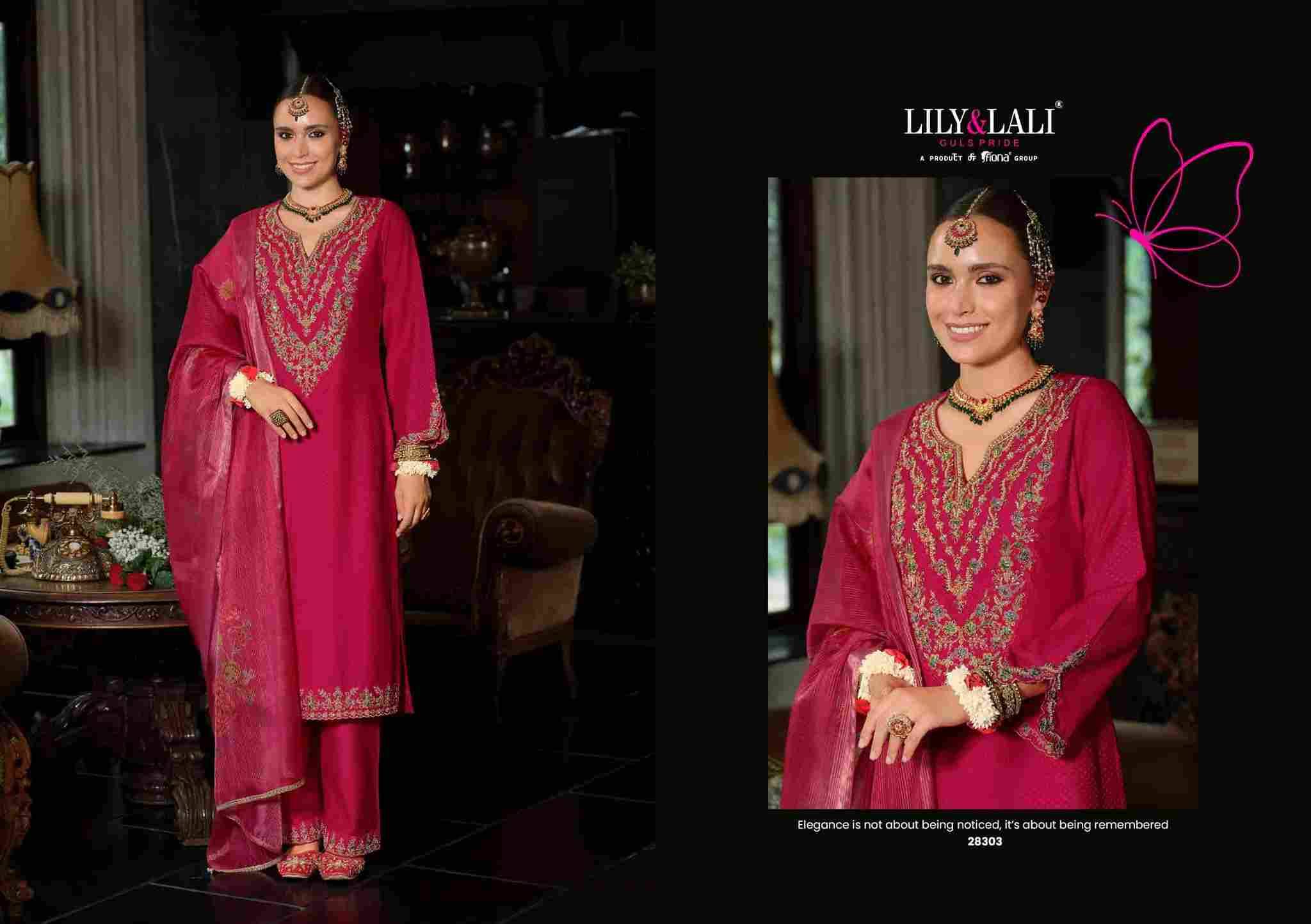 Sindoor By Lily And Lali 28301 To 28304 Series Beautiful Festive Suits Colorful Stylish Fancy Casual Wear & Ethnic Wear Viscose Silk Embroidery Dresses At Wholesale Price