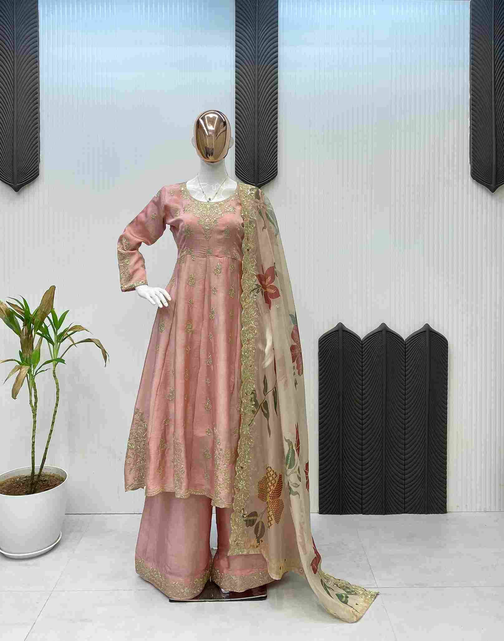 Le-1981 By Fashid Wholesale Suits Beautiful Fancy Colorful Stylish Party Wear & Occasional Wear Chinnon Gown At Wholesale Price