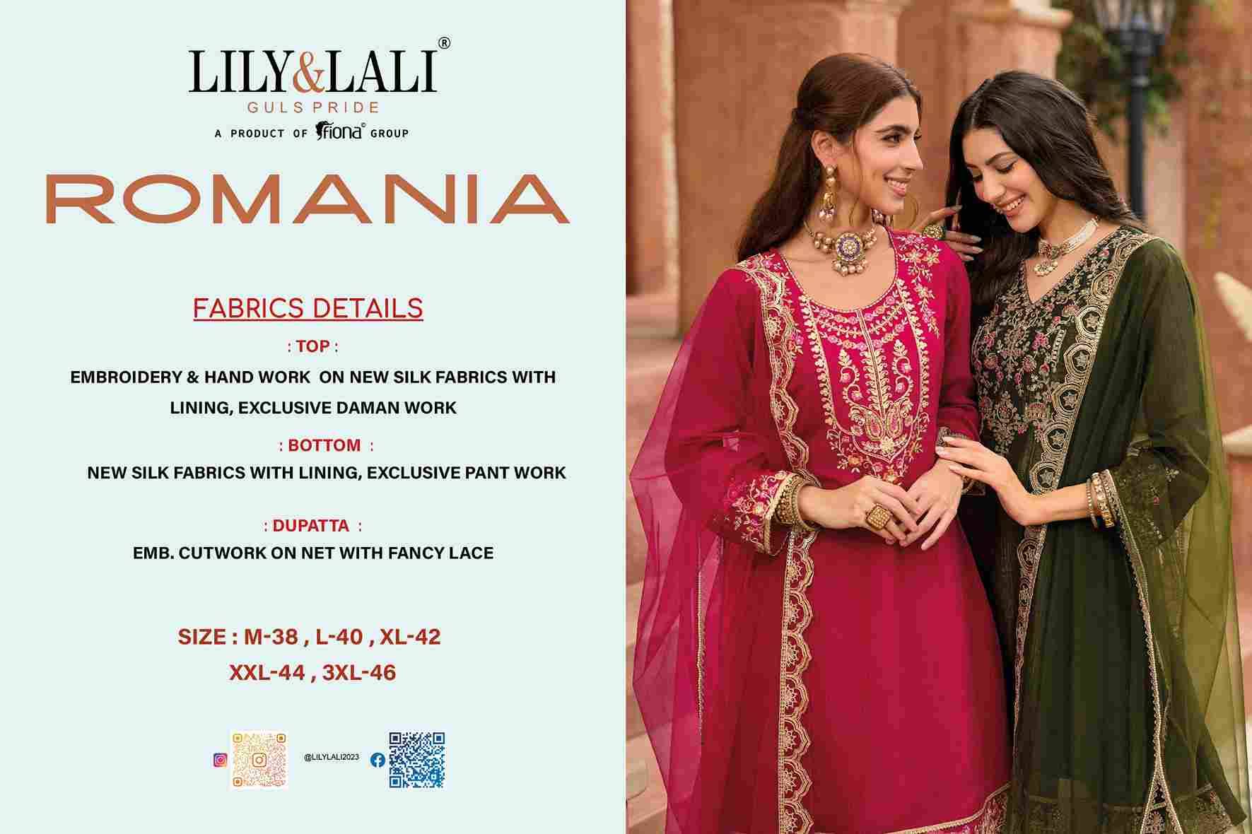 Romania By Lily And Lali 28401 To 28404 Series Beautiful Festive Suits Colorful Stylish Fancy Casual Wear & Ethnic Wear Silk Embroidery Dresses At Wholesale Price