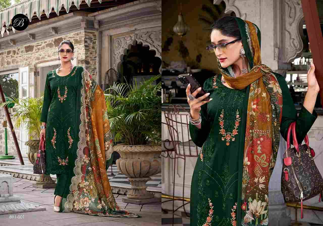 Zarqash Vol-10 By Belliza 891-001 To 891-006 Series Beautiful Festive Suits Stylish Fancy Colorful Casual Wear & Ethnic Wear Pure Jam Dresses At Wholesale Price