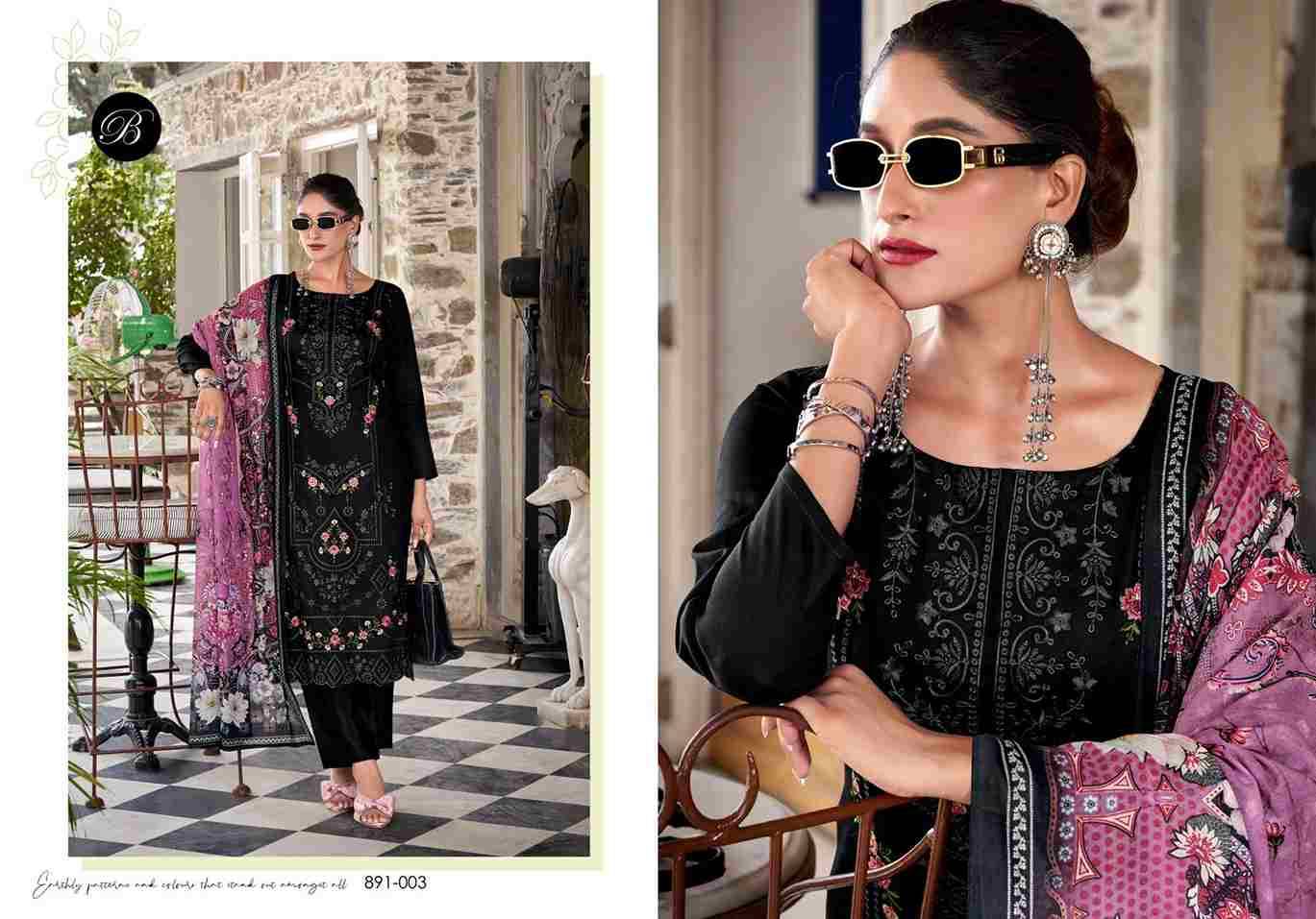 Zarqash Vol-10 By Belliza 891-001 To 891-006 Series Beautiful Festive Suits Stylish Fancy Colorful Casual Wear & Ethnic Wear Pure Jam Dresses At Wholesale Price