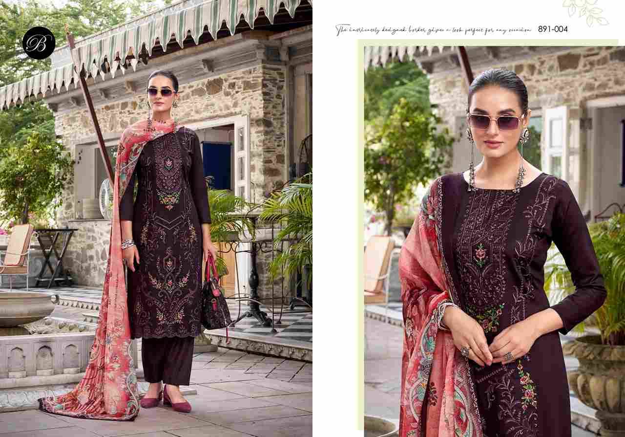 Zarqash Vol-10 By Belliza 891-001 To 891-006 Series Beautiful Festive Suits Stylish Fancy Colorful Casual Wear & Ethnic Wear Pure Jam Dresses At Wholesale Price