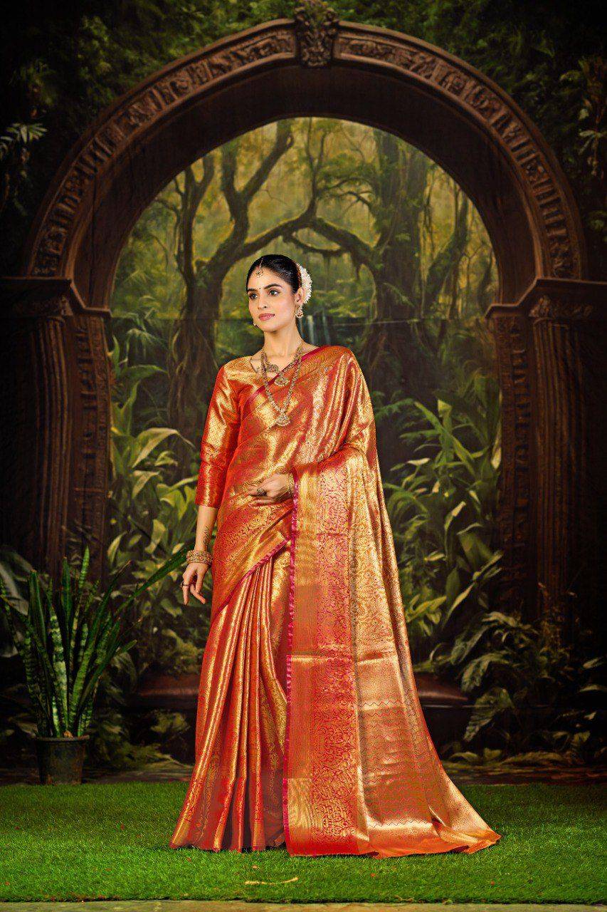 Ab-Panghat By Fashid Wholesale 01 To 04 Series Indian Traditional Wear Collection Beautiful Stylish Fancy Colorful Party Wear & Occasional Wear Kanjivaram Silk Sarees At Wholesale Price