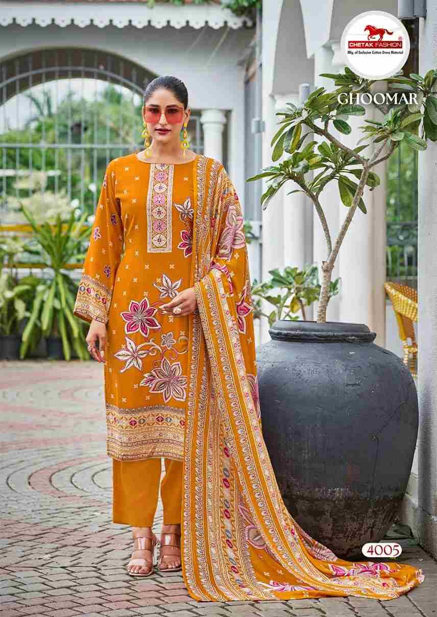 Ghoomar Vol-4 By Chetak Fashion 4001 To 4008 Series Beautiful Festive Suits Colorful Stylish Fancy Casual Wear & Ethnic Wear Rayon Cotton Print Dresses At Wholesale Price