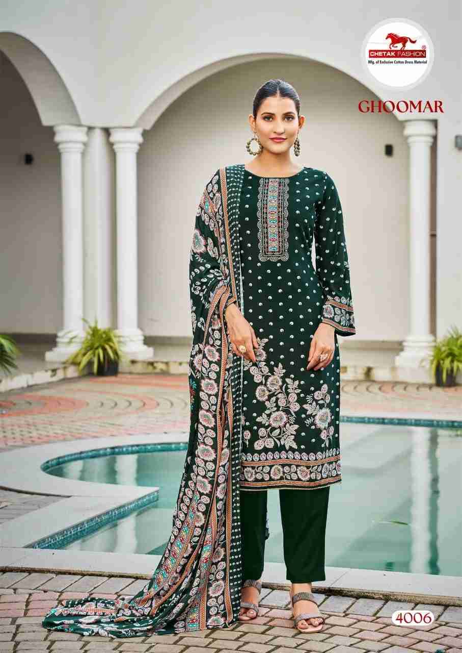 Ghoomar Vol-4 By Chetak Fashion 4001 To 4008 Series Beautiful Festive Suits Colorful Stylish Fancy Casual Wear & Ethnic Wear Rayon Cotton Print Dresses At Wholesale Price