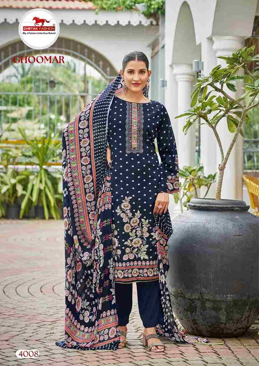 Ghoomar Vol-4 By Chetak Fashion 4001 To 4008 Series Beautiful Festive Suits Colorful Stylish Fancy Casual Wear & Ethnic Wear Rayon Cotton Print Dresses At Wholesale Price