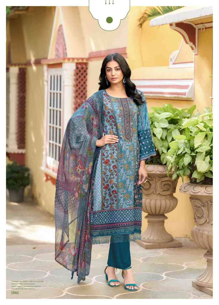 Saumya By Kavyakala 1001 To 1006 Series Beautiful Festive Suits Stylish Fancy Colorful Casual Wear & Ethnic Wear Pure Jam Cotton Print Dresses At Wholesale Price