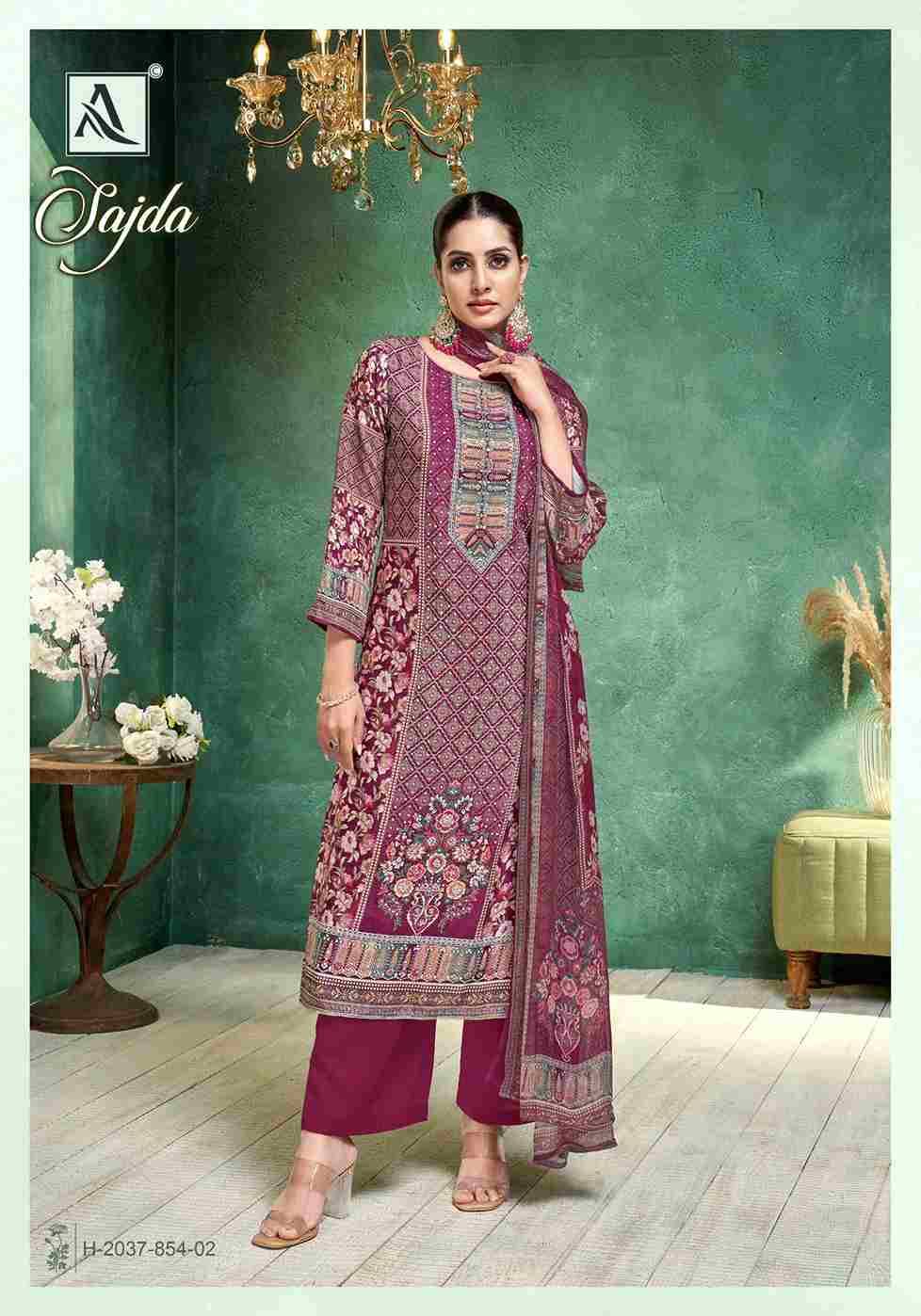 Sajda By Alok Suit 2037-854-01 To 2037-854-06 Series Beautiful Festive Suits Colorful Stylish Fancy Casual Wear & Ethnic Wear Pure Viscose Muslin Dresses At Wholesale Price
