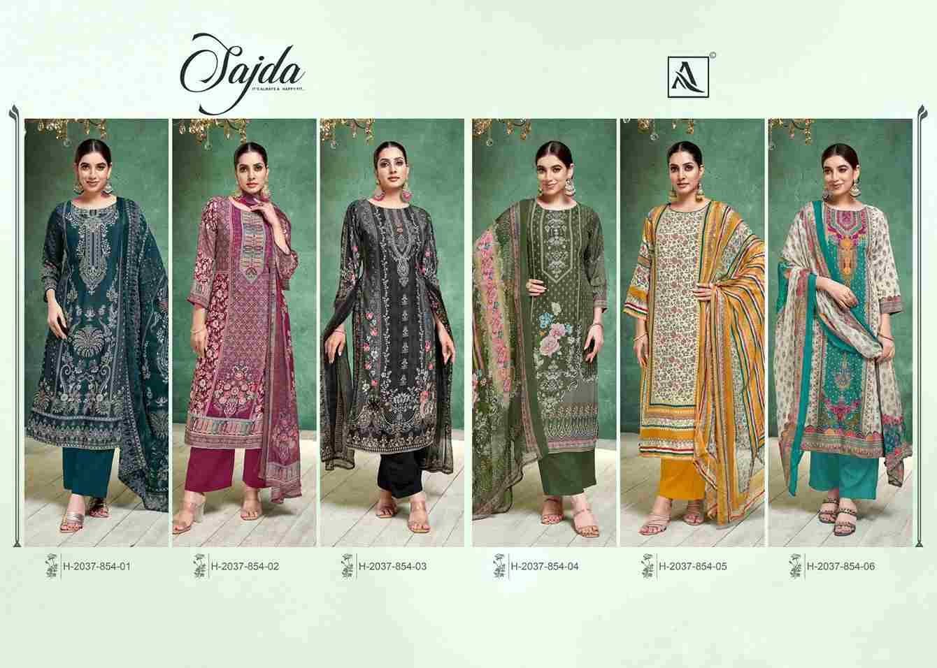 Sajda By Alok Suit 2037-854-01 To 2037-854-06 Series Beautiful Festive Suits Colorful Stylish Fancy Casual Wear & Ethnic Wear Pure Viscose Muslin Dresses At Wholesale Price