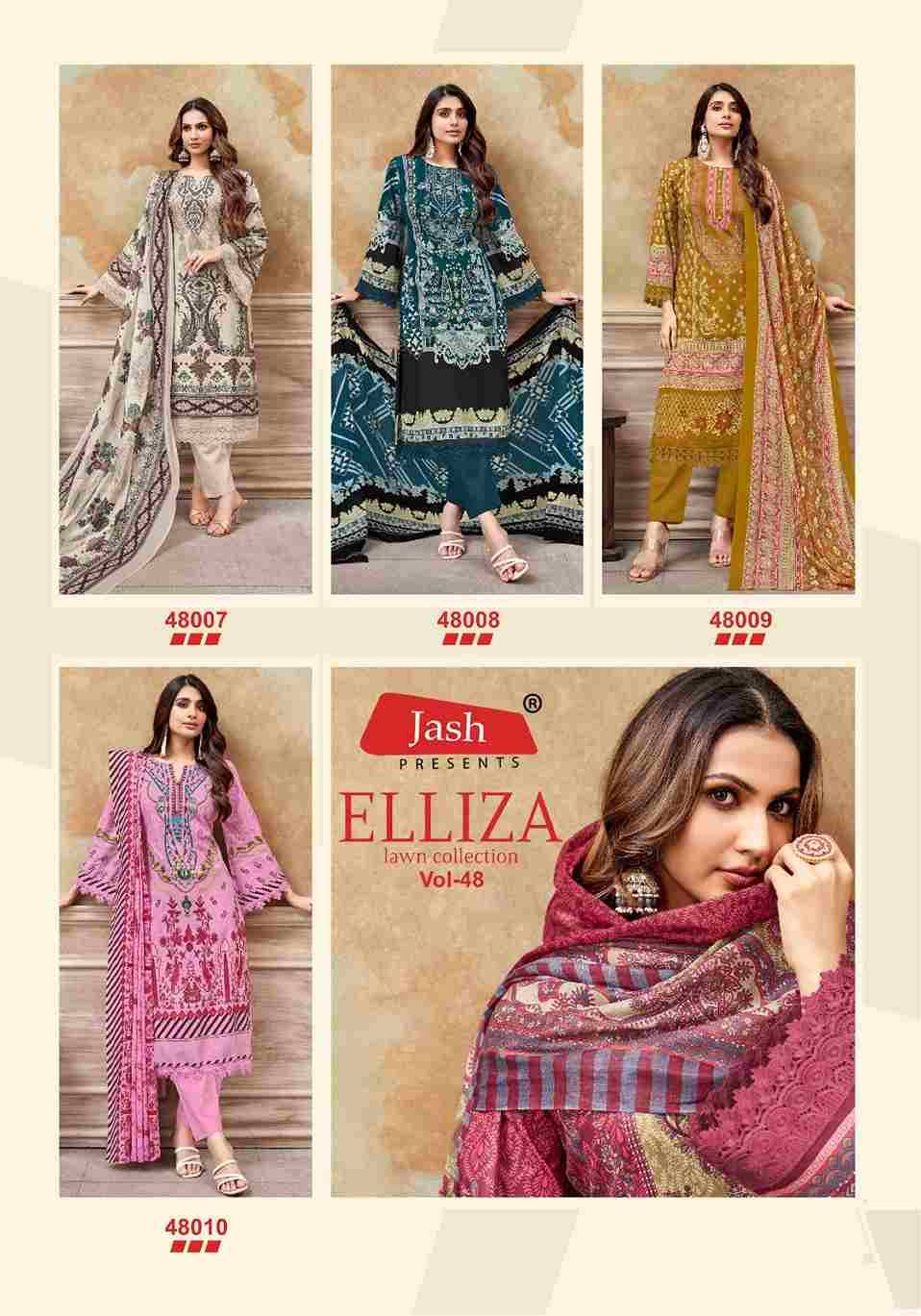 Elliza Vol-48 By Jash 48001 To 48010 Series Beautiful Festive Suits Stylish Fancy Colorful Casual Wear & Ethnic Wear Pure Cotton Print Dresses At Wholesale Price