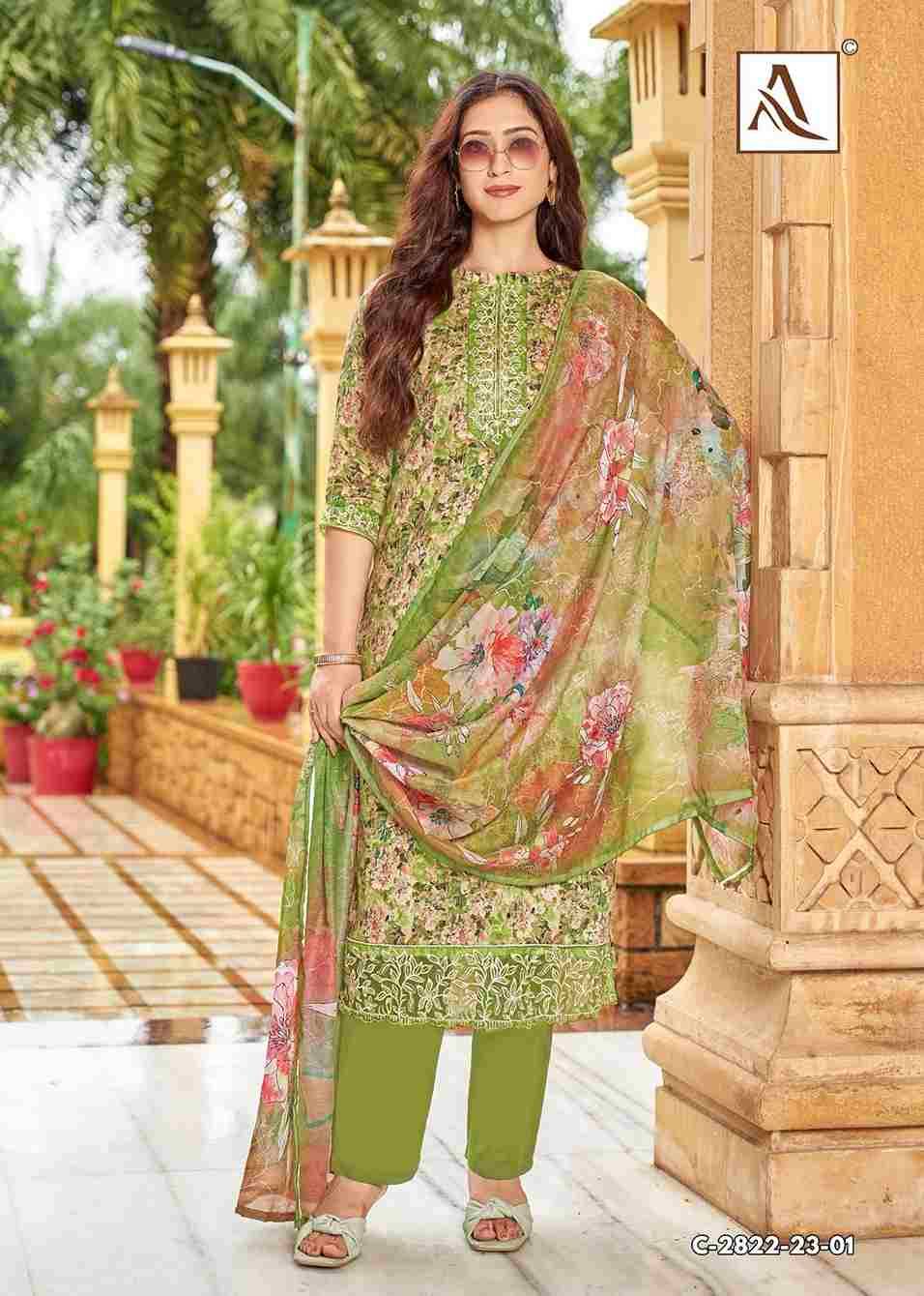 Safeena By Alok Suit 2822-23-01 To 2822-23-04 Series Beautiful Festive Suits Colorful Stylish Fancy Casual Wear & Ethnic Wear Pure Jam Cotton Dresses At Wholesale Price
